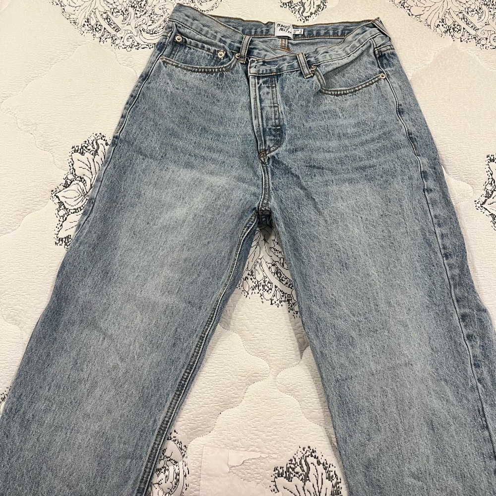 Princess Polly baggy Classic Blue Denim Jeans